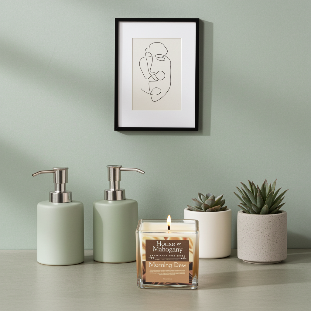 Morning Dew Candle — Clean Fresh Soy Wax Natural Home Fragrance