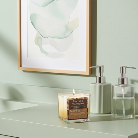 Morning Dew Candle — Clean Fresh Soy Wax Natural Home Fragrance