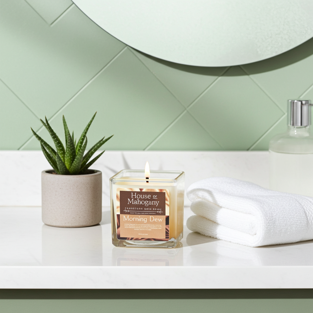 Morning Dew Candle — Clean Fresh Soy Wax Natural Home Fragrance