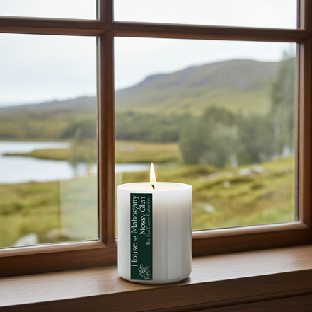 Mossy Glen Soy Wax Candle : The Evergreen Collection — Earthy Natural Home Fragrance with Botanical oils