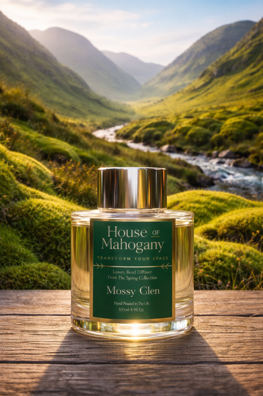 Mossy Glen Reed Diffuser: The Evergreen Collection — Earthy Natural Home Fragrance with Botanical oils