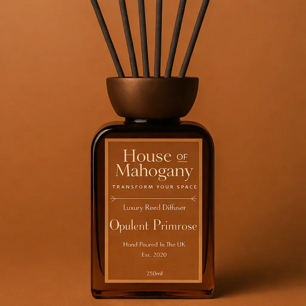 Opulent Primrose Diffuser — Luxury Floral Natural Home Fragrance