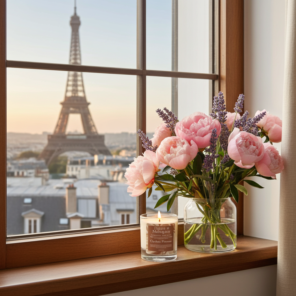 Opulent Primrose Soy Wax Candle — Luxury Floral Natural Home Fragrance