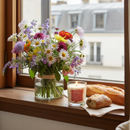 Opulent Primrose Soy Wax Candle — Luxury Floral Natural Home Fragrance