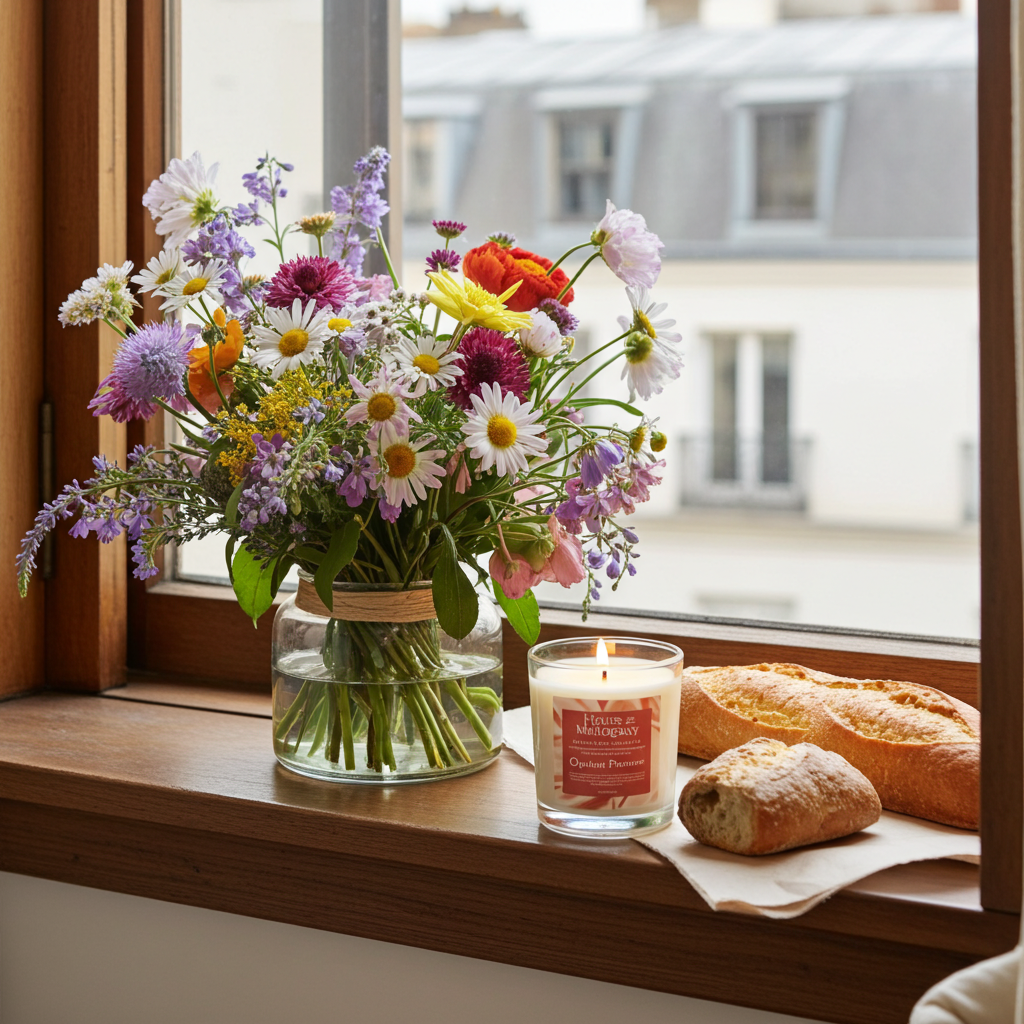 Opulent Primrose Soy Wax Candle — Luxury Floral Natural Home Fragrance
