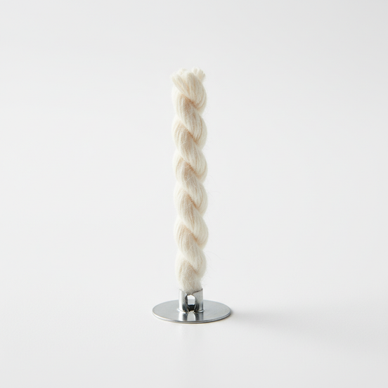 Eco cotton wick with metal base